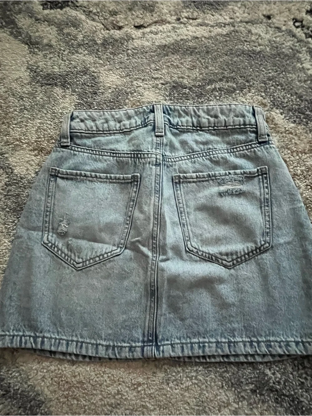 SO mini denim skirt